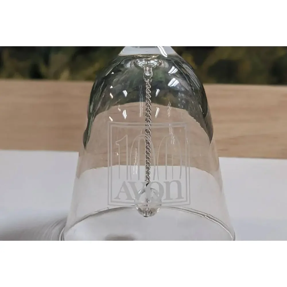 Avon 1986 Glass Bell 100th Anniversary Centennial Celebration Commemorative